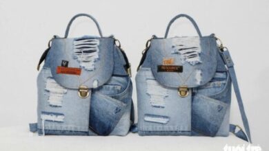 Biến quần áo jeans cũ thành túi xách