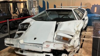 Iconic Lamborghini Countach from ‘Wolf of Wall Street’ had a bid of .35m but didn’t sell