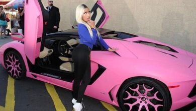 Nicki Minaj has a rather awful customized car collection