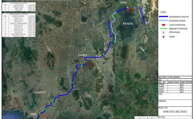 Thủ tướng Cam Bốt gây ngờ vực tại Hà Nội về dự án thủy lộ Phù Nam