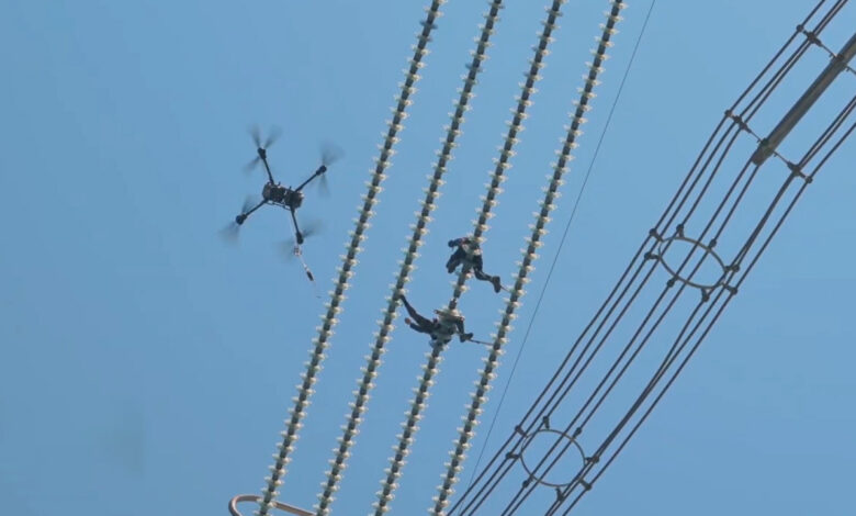 Hệ thống drone kiểm tra thần tốc đường dây điện Hệ thống drone kiểm tra thần tốc đường dây điện