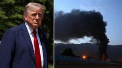 Ông Trump kêu gọi sơ tán khỏi Tehran, vội vã rời G7 vì tình hình Trung Đông