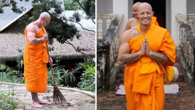 ‘Nam thần thoát y’ tìm được chốn bình yên khi đi tu tập