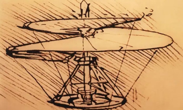 Thiết kế trực thăng của da Vinci giúp drone chạy êm hơn Thiết kế trực thăng của da Vinci giúp drone chạy êm hơn