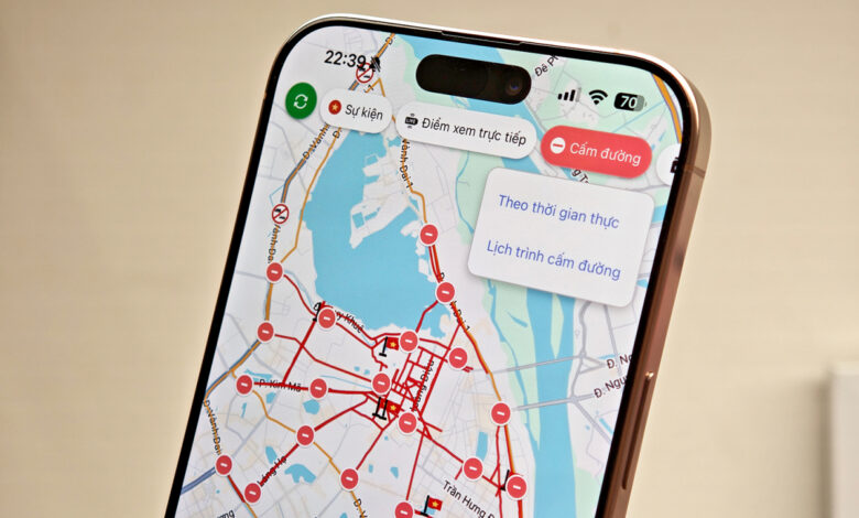 Cách xem lộ trình duyệt binh, cấm đường trên ứng dụng A80 Cách xem lộ trình duyệt binh, cấm đường trên ứng dụng A80