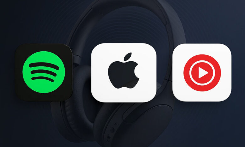 So sánh Spotify với Apple Music và YouTube Music