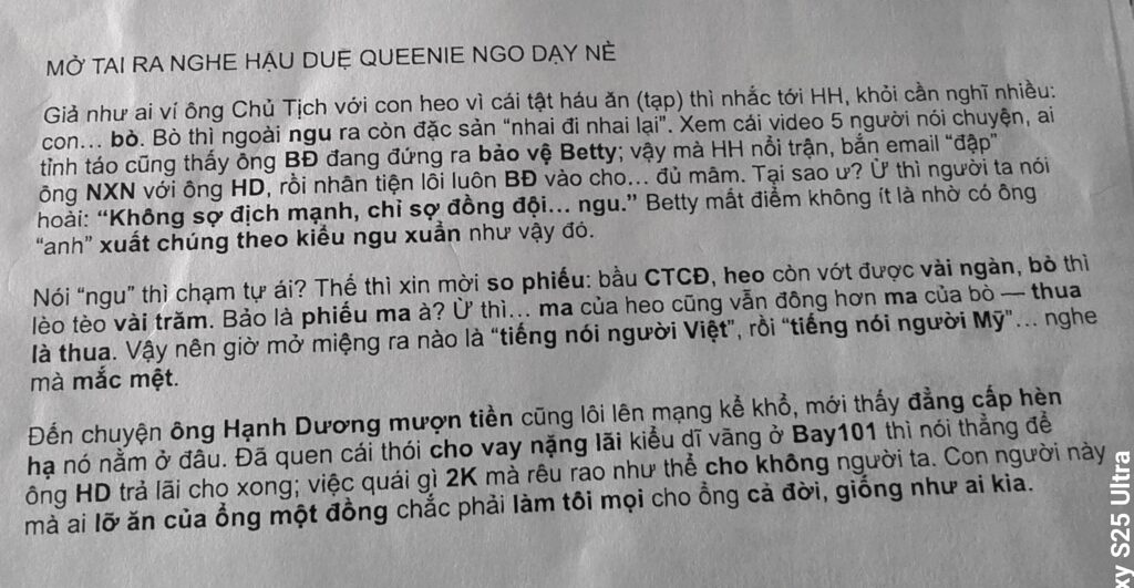 Nhân viên của Nghị Viên Biên Đoàn kiện Hải Huỳnh về lệnh "cấm lại gần"
