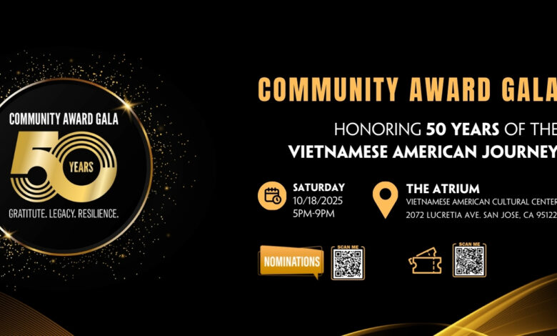 VAO | Vietnamese American Organization tổ chức Community Award Gala – Vinh danh 50 năm hành trình của người Mỹ gốc Việt