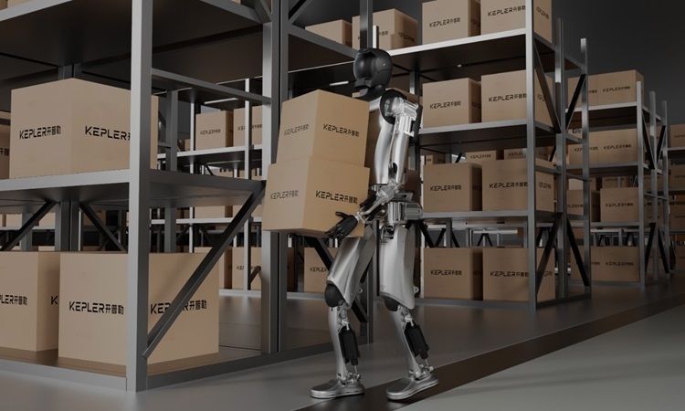 Robot hình người Trung Quốc có thể đi thẳng gối