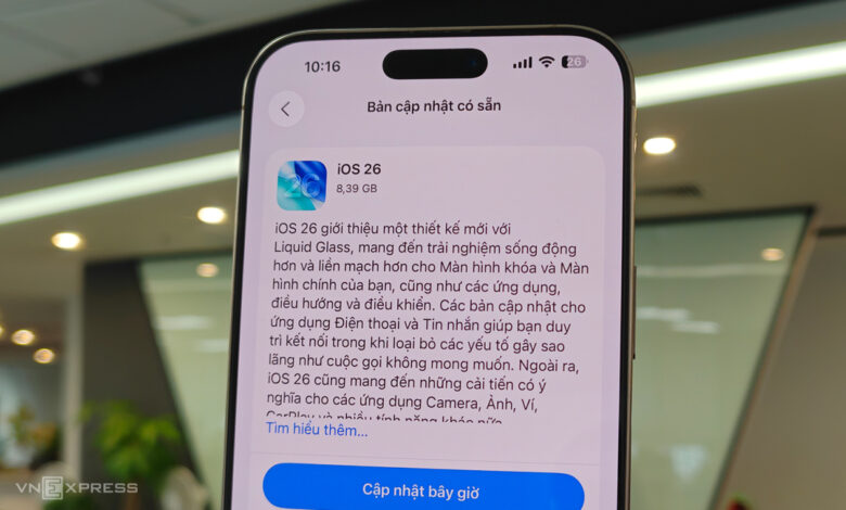 Apple phát hành iOS, iPadOS 26 với giao diện mới