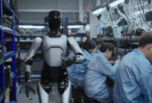 Mắt xích kết nối robot hình người với robot công nghiệp
