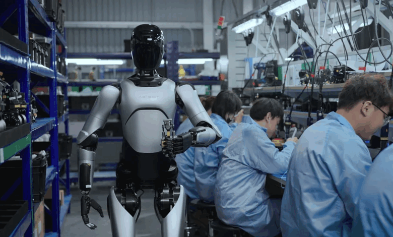 Mắt xích kết nối robot hình người với robot công nghiệp Mắt xích kết nối robot hình người với robot công nghiệp