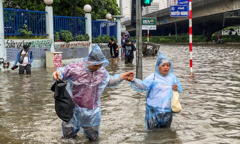 Hanoi floods again amid typhoon-spawned rains