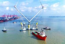 Trang trại điện gió chống bão ven biển Trung Quốc