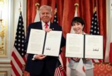 Ông Trump ca ngợi ‘nữ lãnh đạo vĩ đại’ của Nhật Bản khi gặp bà Takaichi Ông Trump ca ngợi ‘nữ lãnh đạo vĩ đại’ của Nhật Bản khi gặp bà Takaichi