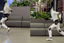 Robot hình người Mỹ chạy gần giống con người Robot hình người Mỹ chạy gần giống con người