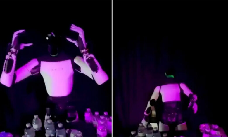 Tư thế ngã của robot hình người Tesla gây nghi ngờ