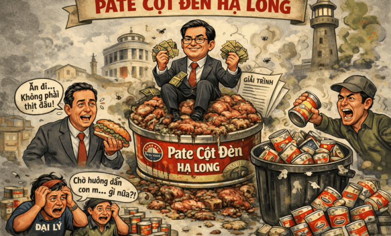 Pate Cột Đèn Hạ Long: Mượn danh đặc sản nhét rác vào miệng dân Pate Cột Đèn Hạ Long: Mượn danh đặc sản nhét rác vào miệng dân
