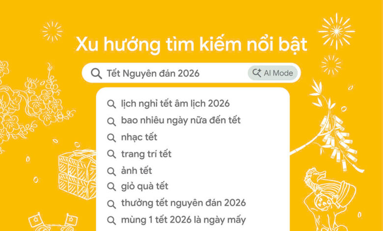 Google: Người Việt chuẩn bị Tết 2026 trước ba tháng