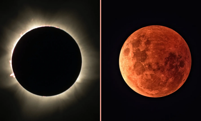 Tại sao nhật thực và nguyệt thực thường xảy ra theo đôi?