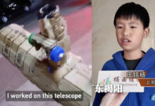 Bé 10 tuổi chế kính thiên văn từ bìa carton