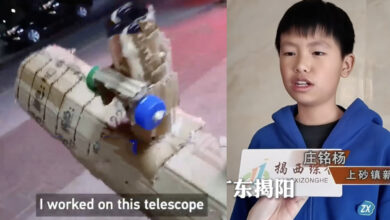 Bé 10 tuổi chế kính thiên văn từ bìa carton