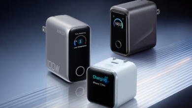 5 mẫu sạc nhanh trên 100 W tích hợp màn hình