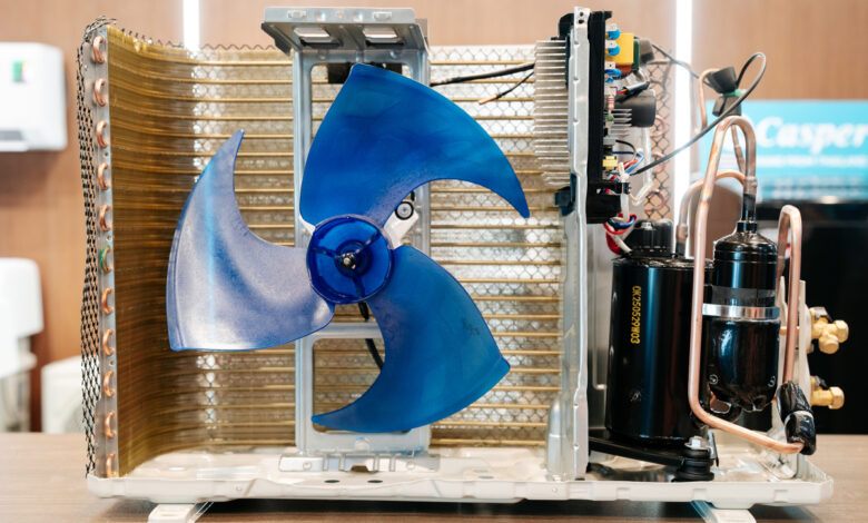 Bên trong điều hòa 6 triệu đồng dùng máy nén Inverter