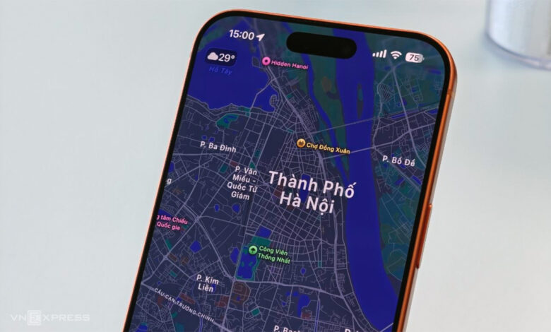 Apple Maps bắt đầu hiển thị địa giới hành chính mới ở Việt Nam