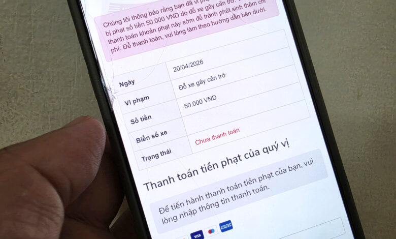 Chiêu lừa ‘phạt nguội 50.000 đồng’ để chiếm thẻ ngân hàng