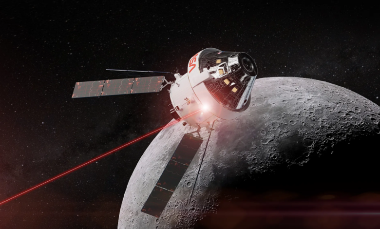 Công nghệ giúp truyền dữ liệu khi tàu Orion bay quanh Mặt Trăng Công nghệ giúp truyền dữ liệu khi tàu Orion bay quanh Mặt Trăng