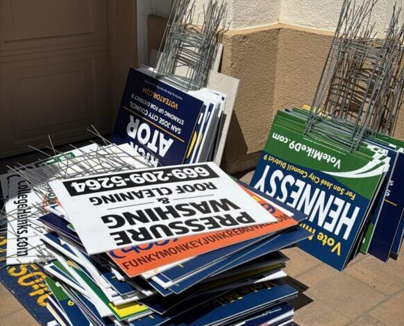 Escalating sign spat riles San Jose District 9 candidates