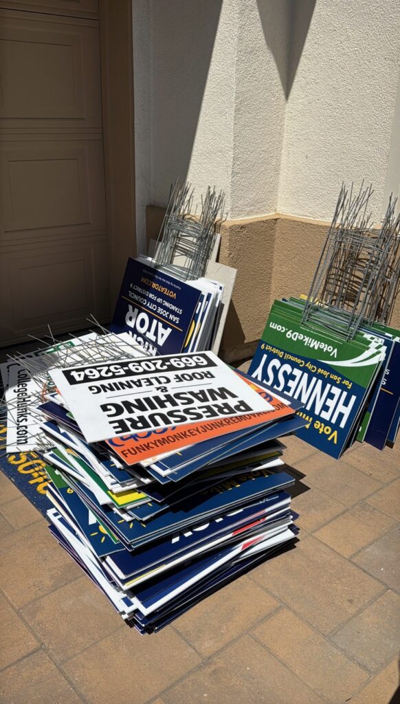 Spats Sign Escalating sign spat riles San Jose District 9 candidates | VietValley
