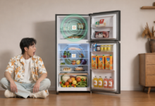 Toshiba lần đầu đưa hai bộ lọc độc lập vào dòng tủ lạnh ngăn đá trên