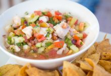 Ceviche Ô liu và Nho – Hương vị tươi mát từ Biển cả