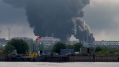 Ukraine tấn công một cảng dầu lớn của Nga ở St Petersburg Ukraine tấn công một cảng dầu lớn của Nga ở St Petersburg