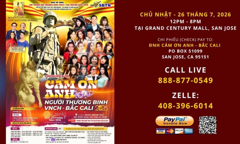 Ủng Hộ DNH: Cảm Ơn Anh – Bắc Cali 2026 Hứa Hẹn Bùng Nổ! Ủng Hộ DNH: Cảm Ơn Anh – Bắc Cali 2026 Hứa Hẹn Bùng Nổ!