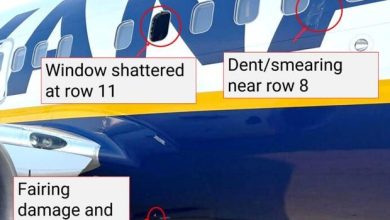 Bằng chứng va chạm với chim sau khi hành khách suýt bị hút ra ngoài cửa sổ máy bay, NTSB tiết lộ Bằng chứng va chạm với chim sau khi hành khách suýt bị hút ra ngoài cửa sổ máy bay, NTSB tiết lộ