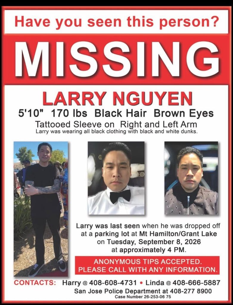 Thợ lặn tìm kiếm người mất tích Larry Nguyen tại hồ Grant Lake, San Jose